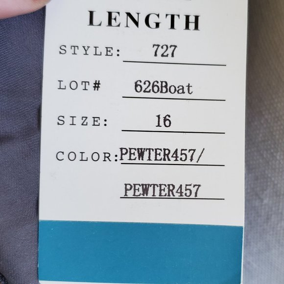 Pewter Bridesmaid Dress - Picture 9 of 10